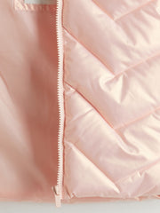 LCW Kids Gray Hooded Girls Puffer Vest