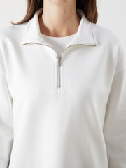 LCW Comfort Funnel Neck Women Sweatshirt