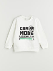 LCW Kids Black Crew Neck Printed Boys Sweatshirt 2-Pack