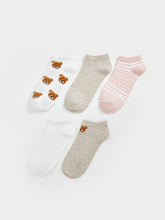 LCW Dream Ecru Patterned Women Ankle Socks 5-Pack