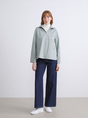 LCW Classic Pink Hooded Leather Look Women Raincoat