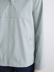 LCW Classic Pink Hooded Leather Look Women Raincoat