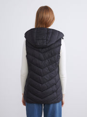 LCW Classic Brown Hooded Women Puffer Vest