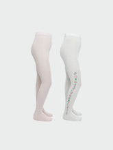 LCW Kids Ecru Girls Tights 2-Pack