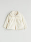 LCW Baby Ecru Baby Collar Girl Plush Coat