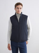 Southblue Beige Double-Sided Stand-Up Collar Men Puffer Vest