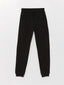 LCW Kids Black Elastic Waist Girls Thick Jogger Sweatpants