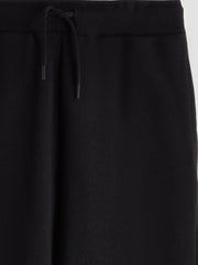 LCW Kids Black Elastic Waist Girls Thick Jogger Sweatpants