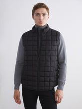 Southblue Black Slim Fit Stand Collar Men Puffer Vest