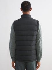 LCW Vision Navy Blue Slim Fit Stand Collar Men Puffer Vest