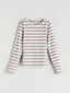 LCW Kids Mixed Crew Neck Striped Girls T-Shirt