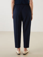 LCW Grace Black Plus Size Elastic Waist Women Trousers