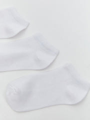LCW Baby White Basic Baby Boy Booties Socks 5-Pack