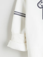 LCW Kids Ecru Crew Neck Girls Sweatshirt