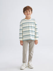 LCW Kids Petrol Crew Neck Long Sleeve Boys T-Shirt