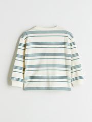 LCW Kids Petrol Crew Neck Long Sleeve Boys T-Shirt