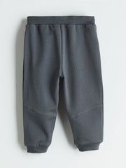 LCW Baby Brown Printed Baby Boy T-Shirt And Pants 2-Pack