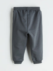 LCW Baby Brown Printed Baby Boy T-Shirt And Pants 2-Pack