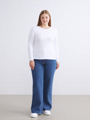 LCW Classic Black Crew Neck Women Bodysuit