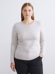 LCW Classic Black Crew Neck Women Bodysuit