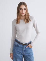 LCW Classic Black Crew Neck Women Bodysuit