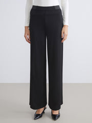 LCW Classic Elastic Waist Wide Leg Women Trousers