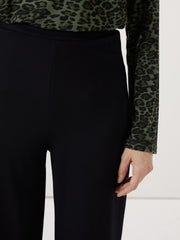 LCW Classic Elastic Waist Wide Leg Women Trousers