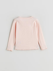 LCW Baby Pink Ribbon Detailed Baby Girl T-Shirt 3-Pack