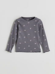 LCW Baby Pink Ribbon Detailed Baby Girl T-Shirt 3-Pack