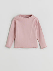 LCW Baby Pink Ribbon Detailed Baby Girl T-Shirt 3-Pack