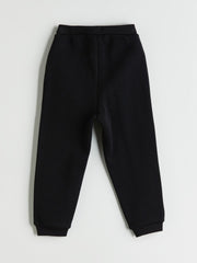 LCW Kids Black Elastic Waist Thick Basic Girls Tracksuit Bottoms