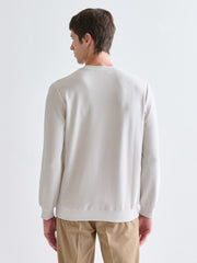 LCW Classic Crew Neck Long Sleeve Men Textured Sweatshirt