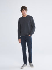 LCW Classic Crew Neck Long Sleeve Men Textured Sweatshirt