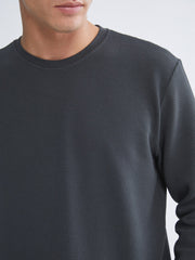 LCW Classic Crew Neck Long Sleeve Men Textured Sweatshirt