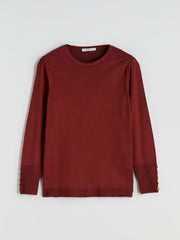 LCW Grace Black Crew Neck Women Knitwear Sweater