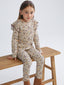 LCW Kids Beige Long Sleeve Floral Patterned Girls T-Shirt