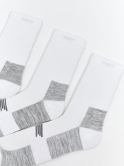 LCW Accessories White Patterned Men Ankle Socks 3-Pack