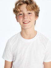 LCW Kids White Crew Neck Boys T-Shirt
