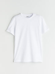 LCW Kids White Crew Neck Boys T-Shirt