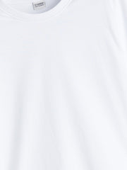 LCW Kids White Crew Neck Boys T-Shirt