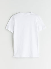 LCW Kids White Crew Neck Boys T-Shirt
