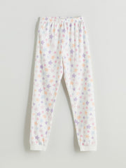 LCW Kids Crew Neck Girls Pyjama Set