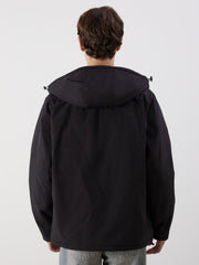 Xside Standard Fit Hooded Men Coat