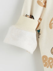 LCW Kids Beige Printed Boys Sweatshirt