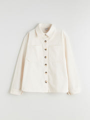 LCW Kids Basic Long Sleeve Velvet Girl Shirt