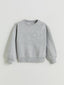 LCW Kids Gray Crew Neck Girls Sweatshirt