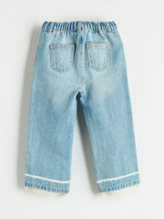 LCW Kids Indigo Adjustable Waist Elastic Girl Jean Pants