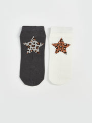 LCW Dream Ecru Patterned Women Ankle Socks 5-Pack