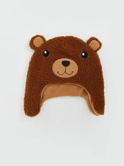 LCW Accessories Brown Bear Figured BoyS Snow Hat