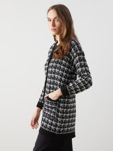 LCW Classic Brown V-Neck Patterned Women Knitwear Cardigan